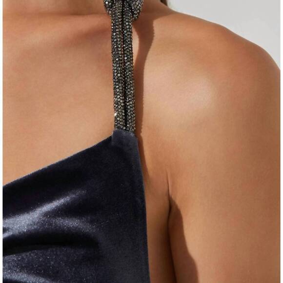 NEW ASTR eugenia dress in grey blue - Picture 5 of 5